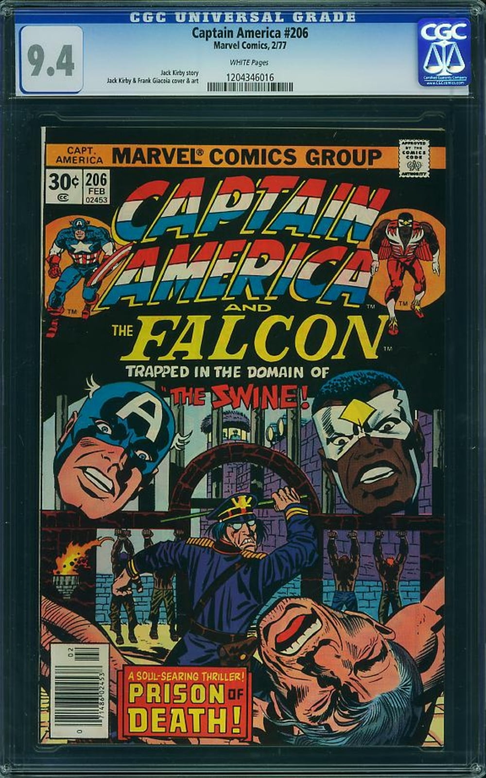Cover of Captain America #206