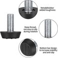 thumbnail image 3 of Zshan Lot de 10 Pieds de Nivellement M8 21*19mm Petite Taille Filetage Réglable Idéal pour Meubles et Chaises, Trois Pieds Réglables pour Table et Chaise, 3 of 5