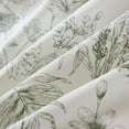 thumbnail image 6 of Move Over Sketch Floral Duvet Cover Set King Size100% Natural Cotton Green Floral Bedding Set 3 Pcs Soft and Reversible Botanical Duvet Cover Set with Zipper Closure and Ties, 6 of 7