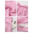 thumbnail image 3 of Qaspx Womens 2 Piece Outfit Sleeveless Tank Top Matching Shorts Loungewear Striped Vacation Sets, 3 of 6