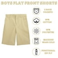 thumbnail image 3 of Boys Flat Front Twill Chino Shorts (Big Boys, Little Boys), 3 of 4