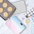 thumbnail image 5 of Yayeee Pot Holders Kitchen Heat Resistant with Pocket 7"x9.8" Cotton Oven Cooking Hot Pads, Light Blue Stripes, 5 of 7