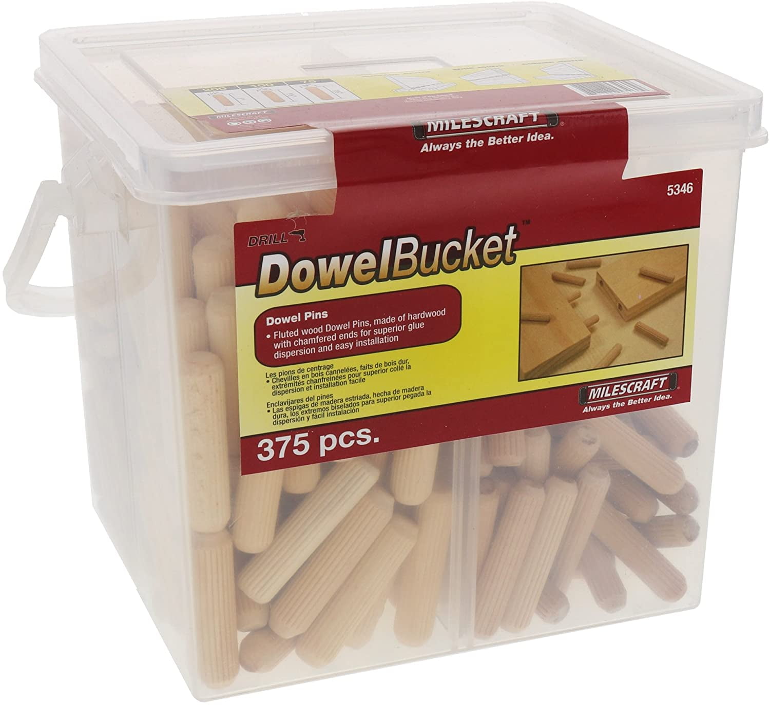 Milescraft 53460003 DowelBucket 5346 Milescraft 53460003 DowelBucket 5346