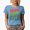 Baby Blue, variant on Mom, Wife, Blessed, Groovy Retro Wavy Text Merch Gift, Tan T-Shirt, Small