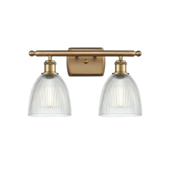 Innovations Lighting 516-2W Castile Castile 2 Light 16" Wide Bathroom Vanity Light - Brass