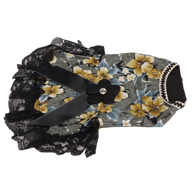 Vestido De Princesa Floral Para CachorrosHermoso Vestido GrandeLindoSuaveDelicadoCosturaPoliésterRopa Para Mascotas Para Mascotas Pequeñas Para El Día A Día ANGGREK Otros