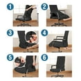 thumbnail image 3 of Elastic Office Chair Cover Computer Chair Slipcover Stretch Rotatable Armchair Seat Case Protector Home Decor, 3 of 5