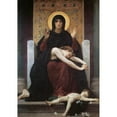 thumbnail image 2 of William Bouguereau 18x24 Gold Ornate Framed and Double Matted Museum Art Print Titled - Virgin Comforter (1875), 2 of 4