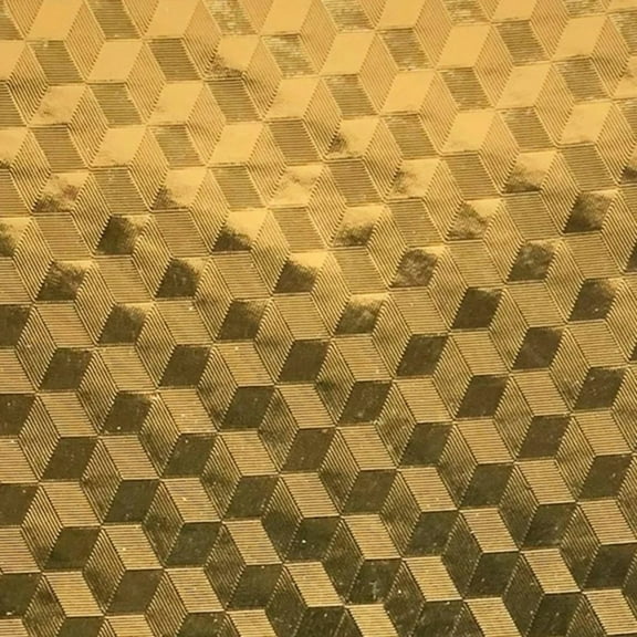 BNNG Kitchen Backsplash Wallpaper, Aluminum foil Stickers Contact Paper,Waterproof Backed Paper Easy Peel and Stick Contact Liner Without Residue for Decor Your Desk Surface,Countertops(Gold)