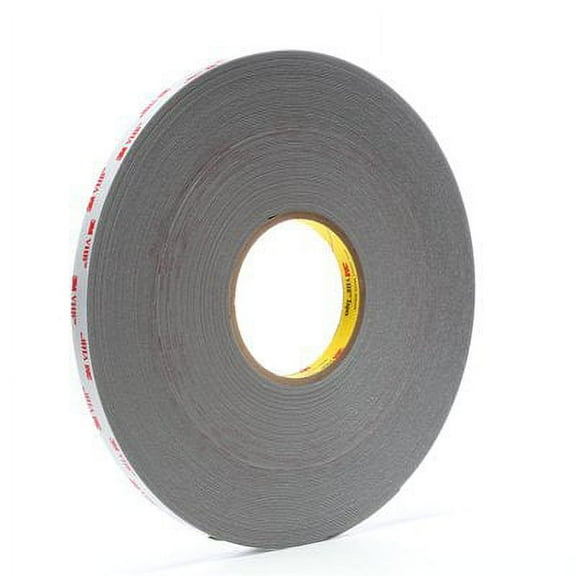 4941-Gray-1/2inx36yd-VHB Acrylic Foam Tape 4941 Gray 1/2in x 36yd - (Pack of 1)