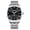 silver black, variant on GUANQIN Vintage Diamond Dial Automatic Self-Winding Mechanical Men Wrist Watch Business Stainless Steel Sapphire Crystal Waterproof Clock Luminous Moon Phase Date