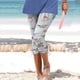 thumbnail image 4 of Pantalones Cortos Estampados Con Cordón Casual de Verano Para Mujer Odeerbi ODB-6, 4 of 6