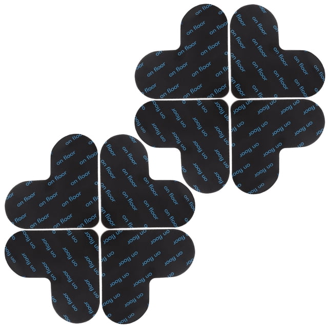 unbranded 8Ud Para Alfombra Doble Cara Antihuellas Adaptada Para Uso Doméstico Color Negro