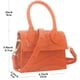 thumbnail image 3 of Nodeber Mini bolso cruzado para mujeres y niñas de cuero sintético con solapa, bolso de mano con asa superior, 3 of 5