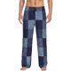 thumbnail image 1 of Fotbe Blue Gingham Buffalo Check Pantalones de Pijama para Hombre, Pantalones de Dormir, Pantalones de Casa con Cintura Ajustable y Bolsillos-Medium, 1 of 6