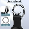 thumbnail image 5 of YUNOVA Premium AirTag Keychain Holder 4-Pack - Flexible Waterproof Silicone Case Compatible with Apple AirTag 2021, Pet Collar & Travel Essentials (Easy Install), 5 of 6
