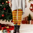 thumbnail image 6 of Ruimatai Women's Christmas Striped Leggings Festive Print Yoga Pants Stretchy Workout Fitness Tights for Holiday Party Comfort, 6 of 9