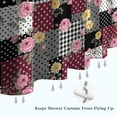 thumbnail image 6 of Pioneer Flower Floral Print Pattern Shower Curtain 72"x84", Bathroom Decorative Shower Curtain Set with 12 Hooks, Waterproof Washable, 6 of 6