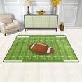 thumbnail image 3 of Coolnut Lightweight Soft Area Rugs 60x39 inch, Football Sitting at Midfield of Grass Floor Mat for Kids Playing Room Hardwood Floor Living Room Nursery Rugs, 3 of 6