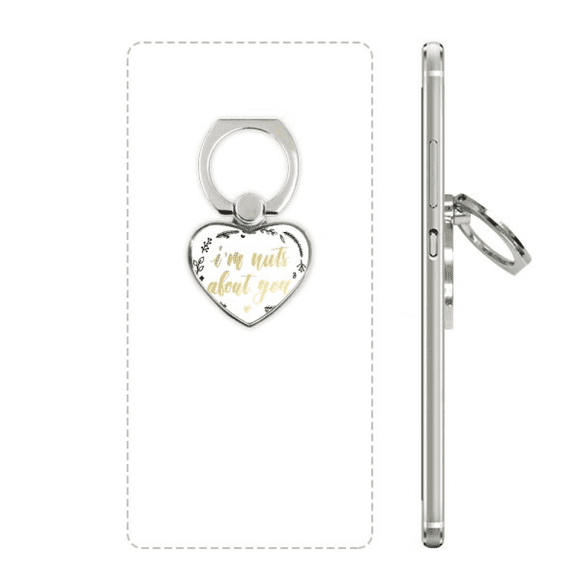 i'n nuts about you quote style ph stand holder heart bracket universal support