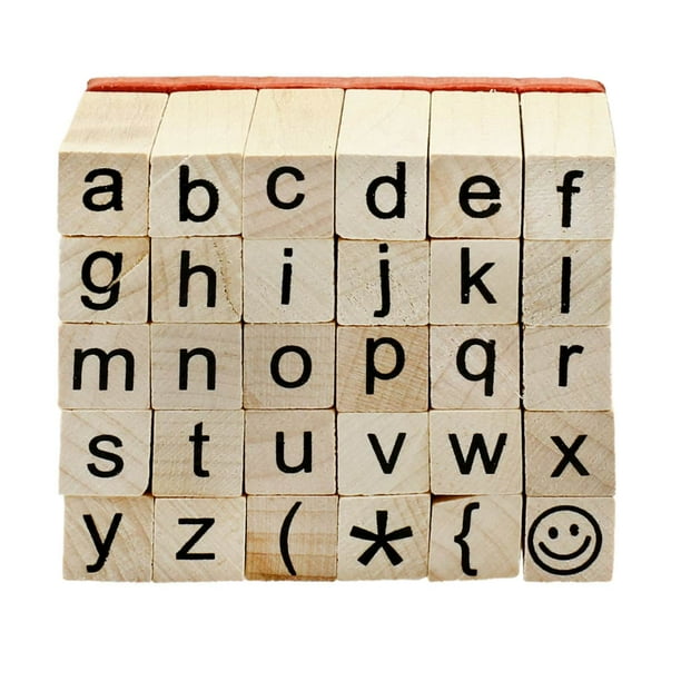 MICHAELS Small Lowercase Alphabet Wood Stamp Set by Recollections