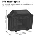 thumbnail image 4 of Cubierta para parrilla de barbacoa BRILLAR lona Oxford 210D duradera 145x61x117cm, 4 of 5