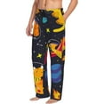 thumbnail image 2 of Daiia Dinosaurs in Space Men's Sleep Pant with Pockets and Drawstring,Pajama Pants-XX-Large, 2 of 9