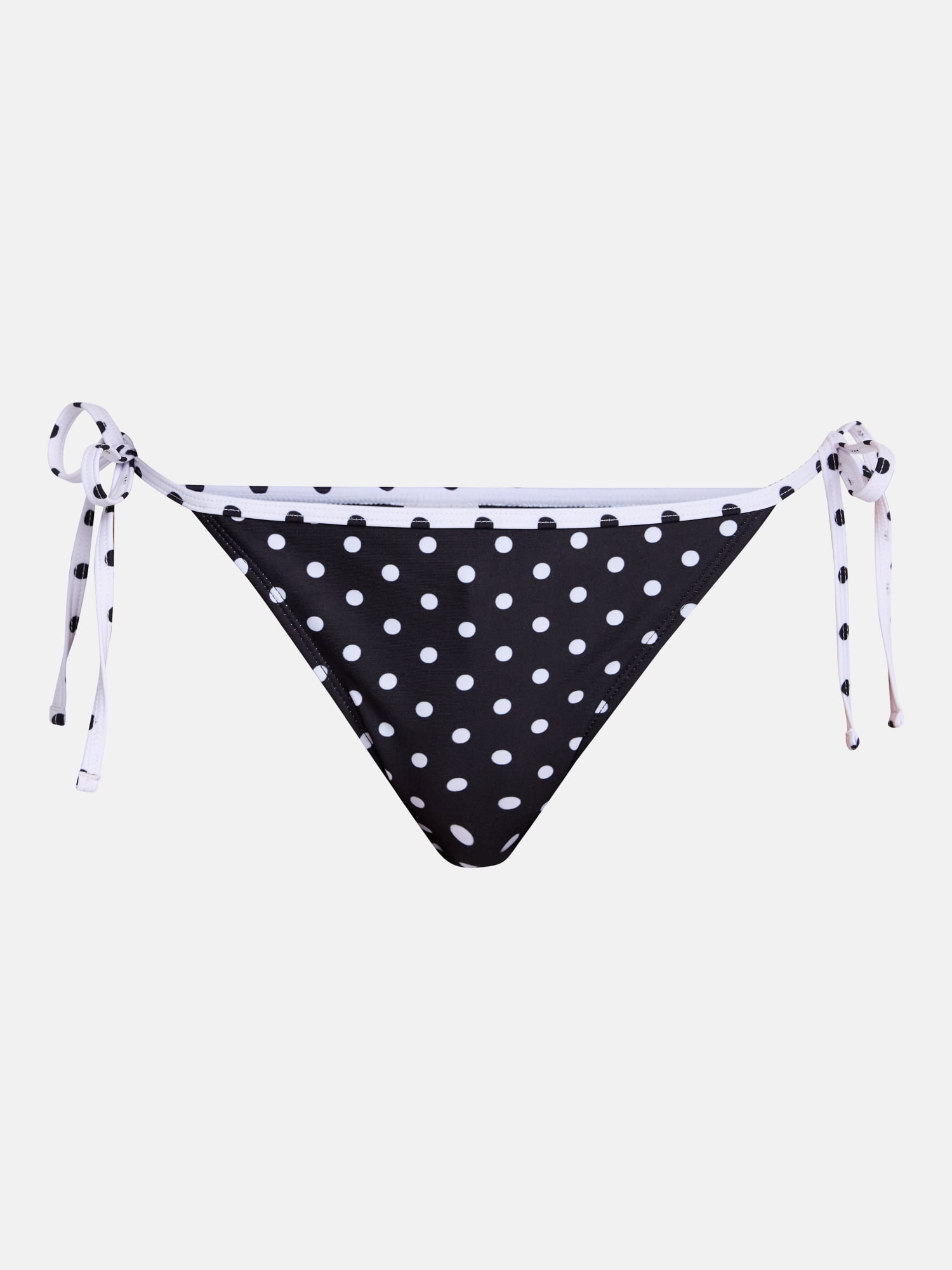 No Boundaries Reversible Polka Dot Side Tie Bikini Bottoms, Women's XXS-XXL
