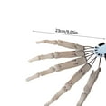 thumbnail image 2 of Xihbxyly Pulsera de Calavera de Halloween, Diseño Articulado Flexible, Manos de Garra Realistas y Espeluznantes, Perfecta para Cosplay, Casa Embrujada, Carnaval, Reutilizable, Juego de 2 Piezas, 2 of 4