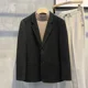 thumbnail image 3 of Chaqueta de un solo pecho para hombre, trajes y blazers de tweed chinos para hombre, abrigos, ropa de primavera, ropa original de alta calidad, nueva, 3 of 5
