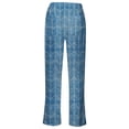 thumbnail image 4 of DHFJKG Linen Pants Women Bohemian Casual Summer Lightweight Loose Fit Straight Leg Drawstring Elastic Waist Beach Pants Comfy Trousers, 4 of 4