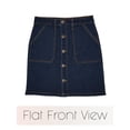 thumbnail image 2 of Lexi Women's Super Comfy Perfect Fit Stretch Denim Skirt, 2 of 4
