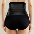 thumbnail image 5 of HUPOM Post Partum Underwear Women After Birth Underwear High Waist Casual Tie Comfort Waist Black 2XL, 5 of 9