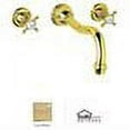 thumbnail image 2 of U.3781X-IB Perrin and Rowe Collection 3-Hole Traditional Country Spout Wall Mounted Bathtub Filler with Cross Handles: Inca, 2 of 2