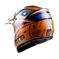 thumbnail image 5 of WOW Youth Kids BMX MX ATV Dirt Bike Motocross Helmet BOYCLS Shark Orange, 5 of 5
