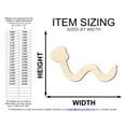 thumbnail image 2 of Unfinished Wood Balloon Snake Shape 4" / 1/8", 2 of 3
