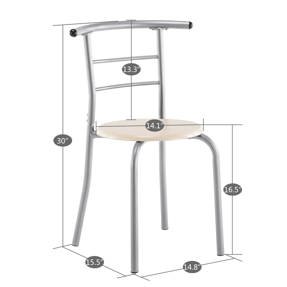 Lowestbest Dining Table Set, 3 Piece Dining Room Table Set, PVC Breakfast Table Lowestbest Dining Table Set, 3 Piece Dining Room Table Set, PVC Breakfast Table