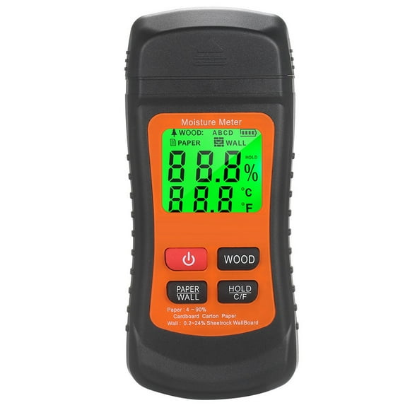 Wood Moisture Meter With Lcd Damp Moisture Meter For Wood Paper Building