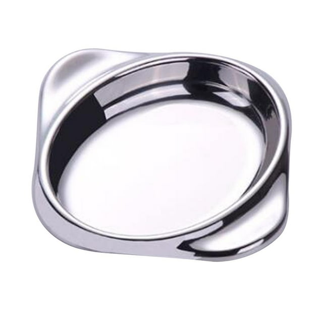 Plato de condimento de acero inoxidable De Condimento de material acero Inoxidable Vinagre Azúcar De - Oval Único Fanmusic Plato de condimento de acero inoxidable