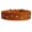 Orange, variant on Genuine Leather Dog Collar Studded 1.5" Wide, 16.5"-20" Neck (Red)