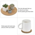 thumbnail image 5 of Unique Bargains Round Plant Saucers Plastic Cork Plant Mat for Home Garden Yellow 12", 5 of 6