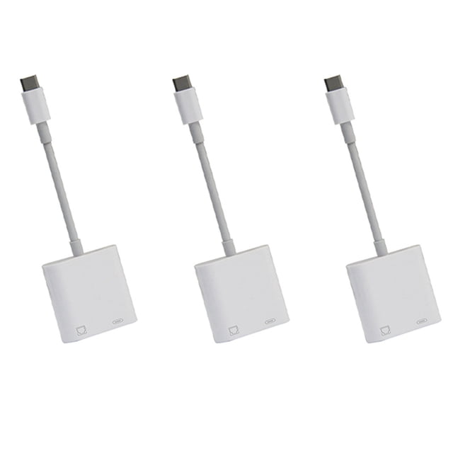 3X Type C OTG Ethernet Adapter USB C to RJ45 Ethernet LAN Wired Network Converter 100Mbs for Type C Mobile Phone Tablet