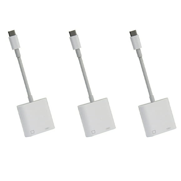 3X Type C OTG Ethernet Adapter USB C to RJ45 Ethernet LAN Wired Network Converter 100Mbs for Type C Mobile Phone Tablet