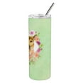 thumbnail image 4 of Carolines Treasures CK4307TBL20 German Shepherd Design2 Green Flowers Stainless Steel 20 oz Skinny Tumbler 20 oz, 4 of 4