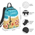 thumbnail image 2 of Fuzoiu Hello Summer1 Print Lightweight Daypack,Weekender Bag for Men and Women, Travel Backpack with Padded Straps for School, Travel & Work, 2 of 7