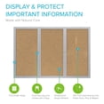 thumbnail image 3 of Ghent's Wood 36" x 72" 3 Door Enclosed Bulletin Board in Natural, 3 of 8