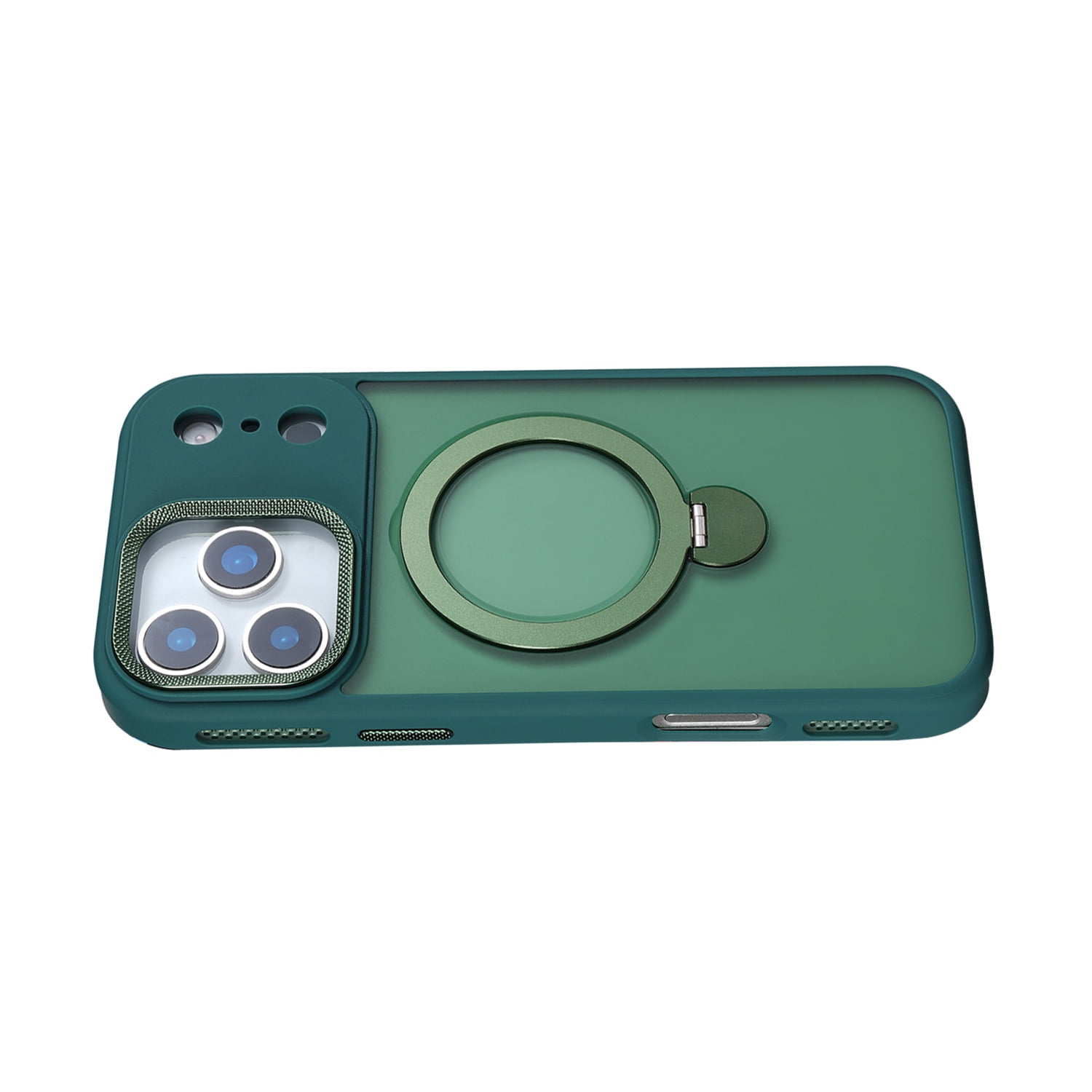 iPhone 17 Pro Case with Rotating Stand & MagSafe - Green