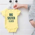 thumbnail image 5 of Big Sister Again Older Sibling Cute Bodysuit Jumper Girls Infant Baby Brisco Brands 12M, 5 of 6