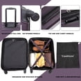 thumbnail image 6 of PAPROOS Carry on Suitcase, 20'' Lightweight Luggage Travel Hardshell Suitcase, Small Hardside Luggage with Spinner Wheels and TSA Lock, Fashion Rolling Suitcase for Business Trip, Purple, 6 of 10