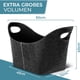 thumbnail image 4 of Cestas de fieltro plegables, organizador de estanterías para oficina, guardería, armario, estantería, caja cúbica plegable, soluciones de almacenamiento para varios artículos, 4 of 7